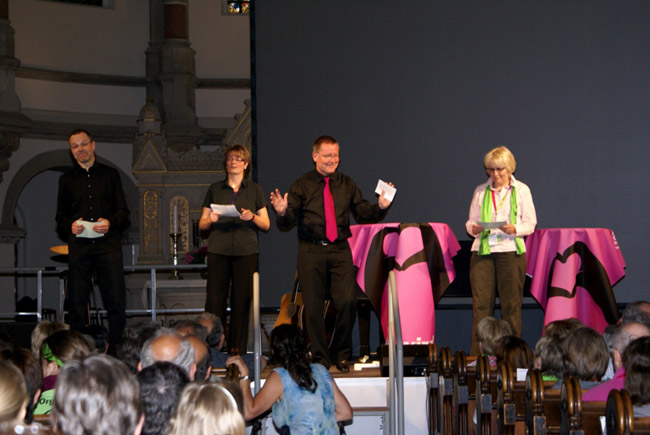 Foto "Kabarettistische Bibelarbeit" Kirchentag 2011