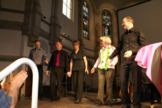 Foto "Kabarettistische Bibelarbeit" Kirchentag 2011